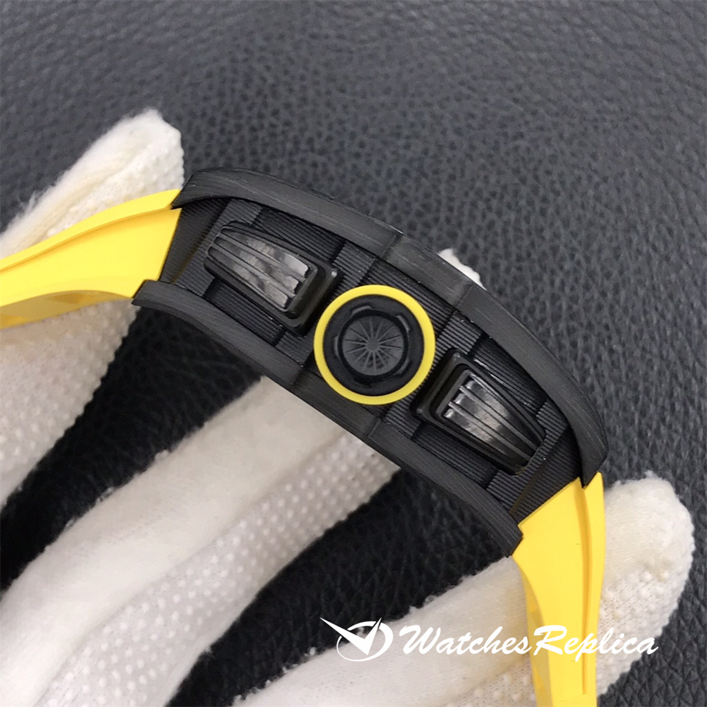 Oben Richard Mille RM 011 geschmiedet Carbon L schen Yellow Storm